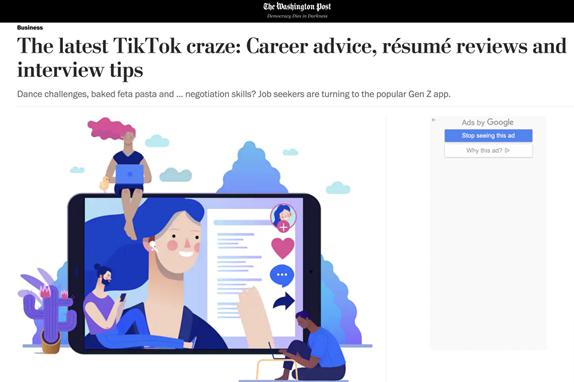TikTok成企业招聘新渠道、求职者职场技能提升工具